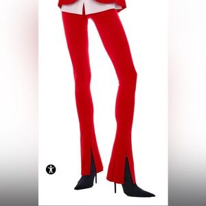 NWT NORMA KAMALI SPAT LEGGING SMALL- RED